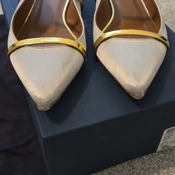 Malone Soulier Maureen mettalic flats - Picture 4 of 10